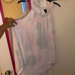 Torrid size 2 pink/gray/white high-low top NWOT